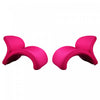Fauteuil d’appoint moderne en laine melangee Rosebud, fuchsia – Lot de 2
