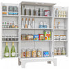 HOMCOM Armoire de rangement de cuisine avec etageres, 8 etageres a epices