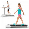 Superfit 0.6-3.8mph Tapis De Marche Sous Tapis Roulant De Bureau Avec Telecommande Et Ecran Led Gris