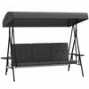 Outsunny Chaise d'oscillation de Patio a 3 places avec auvent reglable