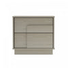 Table de nuit Horizon Modern 56 cm en chene blanchi (2 tiroirs)