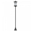 Outsunny Lampadaire Solaire De 72 po, Lampadaire Exterieur A Led Ip44