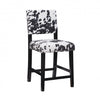 Tabouret Corey Udder Madness de hauteur comptoir en tissu - noir