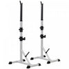 Soozier Paire Reglable De Support D'halterophilie Barbell Squat Rack