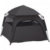 Pawhut Tente Pour Chiens De Grande Taille Et Extra Larges, Tente De Parc Portable Pour Animaux De Compagnie Pour La Plage, Le Jardin, La Maison, Gris