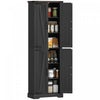 HOMCOM Meuble de rangement 72\" pour garde-manger de cuisine, noir