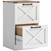 HOMCOM Classeur a 2 tiroirs, format Lettre/A4, blanc