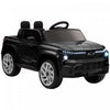 Qaba Voiture Electrique 12 V Pour Enfants, Chevrolet Silverado Ev Rst, Voiture Pour Enfants Alimentee Par Batterie Avec Telecommande Parentale, Suspension A Ressort, Noir