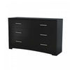 Gramercy Commode 6 tiroirs Noir solide, de Meubles South Shore