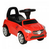 Aosom voiture porteur avec klaxon, musique, phares fonctionnels et rangement, rouge