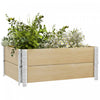 Outsunny Lit De Jardin Sureleve En Bois Pliable Avec Fond Ouvert