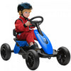Qaba Kart A Pedales Pour Enfants 2 A 5 Ans Avec Roues Eva Silencieuses Bleu