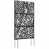 Outsunny Ecran de Confidentialite Exterieur en Metal, 72\" x 38\", Noir
