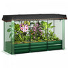 Outsunny Lit De Jardin Sureleve Galvanise Avec Cage De Culture Et Toile