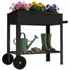 Bac de Jardin Metallique Outsunny, Jardiniere sur Pieds Mobile avec 2 Roues