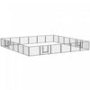 Pawhut Parc Pour Chien Tres Resistant, 24 Panneaux De 24\" De Hauteur, Parc D'exercice Pour Chiot En Metal, Design Bricolage, Interieur Exterieur, Pour Petits Chiens, Gris