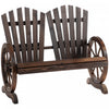 Banc De Jardin Outsunny, Finition Carbonisee
