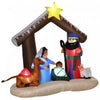 Homcom Arche De Noel Gonflable Multicolore