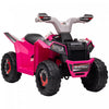Aosom Quad 6 V Pour Enfants, Vehicule Electrique Alimente Par Batterie Pour Enfants Avec Roues Resistantes A L'usure, Pour Garcons Et Filles Ages De 18 A 36 Mois, Rose