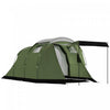 Outsunny Tente de Camping avec Bache de Pluie, Impermeable pour 3-4 Personnes, Vert