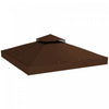 Outsunny Couverture de remplacement pour gazebo a deux etages, UPF30+, cafe