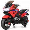 Moto Electrique 12v Pour Enfants Avec Roues D'entrainement Et Eclairage, Rouge