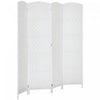 HOMCOM Paravent pliable a 4 panneaux pour intimite et decoration interieure