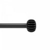 Tringle à rideaux extensible Finn de Umbra noir mat de 1 po - 42 po à 120 po