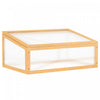Outsunny Serre A Cadre Froid En Bois Avec Toit Ouvrant, 35.5 \"x23.5 \"x15.75\", Light Brown