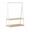 Portant à vêtements Sweedi en bois pour enfants - blanc
