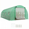 Outsunny Serre Tunnel de Jardin avec Tiges de Support, Vert