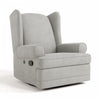 Storkcraft Serenity Fauteuil bercant inclinable rembourre a dossier a oreilles - Acier