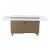 Table de bar intelligente Elevato blanche, refrigerateur et congelateur de 5,3 pi³-FBTFR7037-72WHT