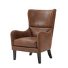 Havenwood Fauteuil d'Appoint HI-BACK a Clous Decoratifs, Brun