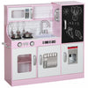 Qaba Cuisine De Jeu Pour Enfants Avec Tableau Noir, Machine A Glacons