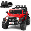Voiture Pour Enfants 2 Places 12v, Pick-up Telecommande Avec Compartiment De Rangement, Coloris Rouge
