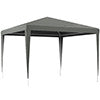 Outsunny Tente De Fete, Abri D'evenement Auvent De Belvedere Portable Gris