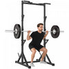 Soozier Rack de squat reglable, developpe couche multifonction, noir