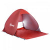 Outsunny Pop Up Tente De Plage Abri Soleil Portable Protection Uv Patio Exterieur Avec Etui De Transport Et Piquets, Rouge