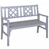 Banc De Jardin Pliable Outsunny, Gris