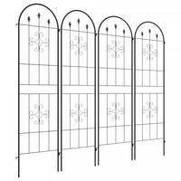 Lot De 4 Treillis De Jardin En Metal Pour Plantes Grimpantes Et Fleurs