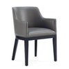 Chaise de salle à manger moderne Gansevoort de Manhattan Comfort en similicuir - gris galet
