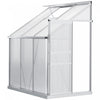 Outsunny Serre En Aluminium De 6' X 4' Avec Event De Toit Reglable, Clair