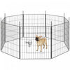 Enclos pour chiens pliable, interieur/exterieur, 60 cm de hauteur, 8 panneaux