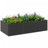Outsunny Lit de jardin sureleve, jardiniere 8' x 4' x 2', gris fonce