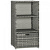 Outsunny Armoire De Rangement De Piscine W/ 2 Etagere 1 Tiroir, Gris