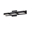 Lumière de coiffeuse murale Viola de Dainolite avec fini noir mat et 3 ampoules à DEL