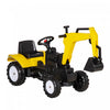 Aosom Voiture De Chantier, Pelle A Pedale/jouet De Pelleteuse Avec Klaxon Pour Enfants Et Tout-petits 3+, Jaune