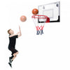 Le Mini-cerceau De Basket-ball Au-dessus De La Porte Comprend Le Basket-ball Et La Pompe A Main Sports D’interieur