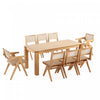 Hamlet et Ensemble de salle a manger moderne industriel chic Rockaway 9 pieces en naturel